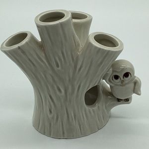 Vintage Fitz &  Floyd Hooty Owl Toothbrush Holder